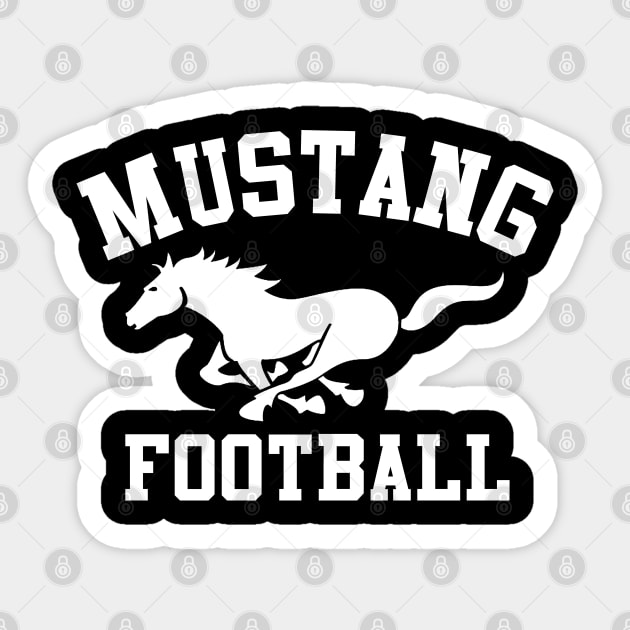 GG Mustangs WH Sticker by PopCultureShirts